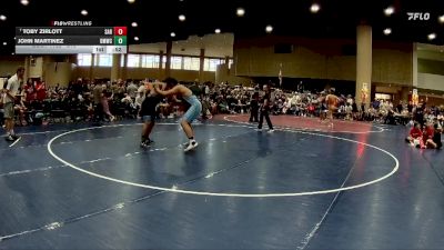 215 lbs Cons. Round 4 - John Martinez, Brother Melchior Wrestling Clu vs Toby Zirlott, Saraland