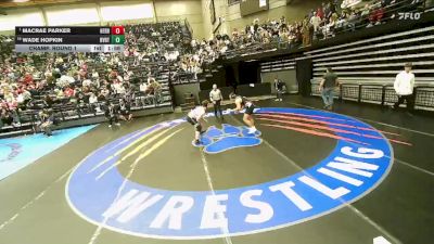 6A 215 lbs Champ. Round 1 - Macrae Parker, Herriman vs Wade Hopkin, Riverton