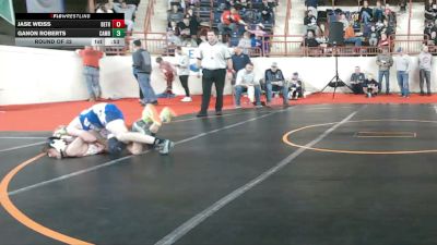 125_B lbs Round Of 32 - Jase Weiss, Beth Center vs Ganon Roberts, Cambridge Springs