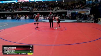 112 lbs Cons. Round 1 - Joshua Beedle, Juneau-Douglas HS vs Kyler Wheat, Colony High School