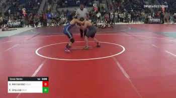 100 lbs Consolation - Aiden Hernandez, Roughriders vs Xavier Urquiza, Bagdad Copper Heads