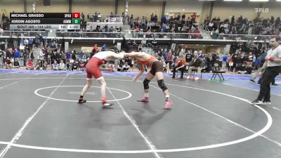 144 lbs Quarterfinal - Michael Grasso, Spaulding VT vs Jordin Agosto, Agawam