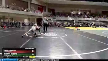 85 lbs Quarterfinals (8 Team) - Teagan Burg, Holdingford vs Roman Roberg, Paynesville