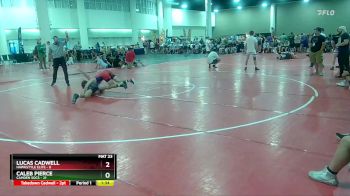 132 lbs Quarterfinals (8 Team) - Lucas Cadwell, Hawkstyle Elite vs Caleb Pierce, Camden Socs