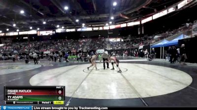 132 lbs Cons. Round 2 - Ty Adams, Blackfoot vs Fisher Matlick, Owyhee