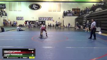 150 lbs Round 3 (10 Team) - Caiden Pendergrass, Leeds vs Sebastian Barajas, Shades Valley