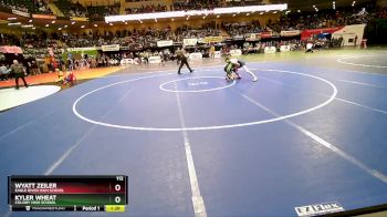 112 lbs Champ. Round 1 - Kyler Wheat, Colony High School vs Wyatt Zeiler, Eagle River High School