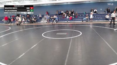 126 lbs 1st Place Match - Braxton Smith, Bear Cave Wrestling Club vs Rylan Robbins, Winner Youth Wrestling