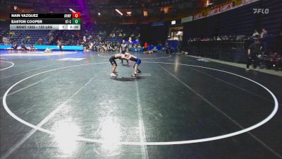 125 lbs Consi Of 16 #2 - Nain Vazquez, Army vs Easton Cooper, Chattanooga