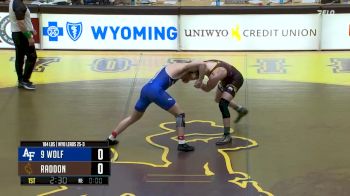 184 lbs Tyce Raddon, Wyoming vs Sam Wolf, Air Force