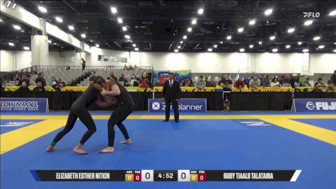 Ruby Tiaalii Talataina vs Elizabeth Esther Nitkin 2025 World IBJJF Jiu-Jitsu No-Gi Championship