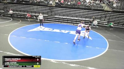 129 lbs Cons. Round 1 - Luke Eaton, Skyridge High School vs Trace Maxfield, Tooele High School