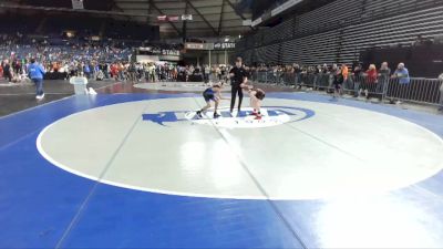 77 lbs Quarterfinal - Kanon Coleman, Team Aggression Wrestling Club vs King Turner, Mat Demon Wrestling Club