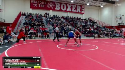 174 lbs Quarterfinal - Mario Deanda-Lopez, Southwestern Oregon Community College vs Nakoa Fouret, Clackamas Community College