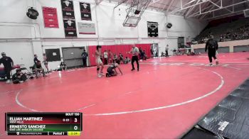 133 lbs Cons. Round 3 - Elijah Martinez, West Hills vs Ernesto Sanchez, East Los Angeles College