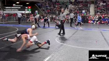 72 lbs Semifinal - Abram Griekspoor, Maize vs Easton Mitchell, WWC