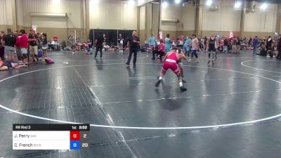 132 lbs Rr Rnd 3 - Jaxon Perry, Quest For Gold vs Camren French, Beebe Trained Blue