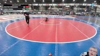 91 lbs Quarterfinal - Maliyah Hernandez, Gering Wrestling Club vs Emma Rivera, Magic City Wrestling Club
