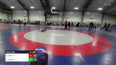 60 lbs Semifinal - Nolan Gatt, Backyard Brawlers Wrestling Club - (A) vs Knox Payne, Roundtree Wrestling Academy - (A)