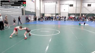 82 lbs Semifinal - Zechariah Davis, Fillmore Central vs Ryan Pitzele, Bear Cave Wrestling