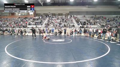 59 lbs Champ. Round 3 - Isaiah Palos, Mat Demon Wrestling Club vs DeAndre Romero, Victory Wrestling-Central WA