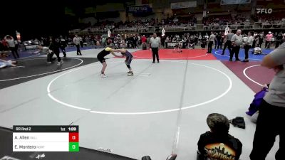 113 lbs Rr Rnd 2 - Allison Allen, Valley WC vs Edward Montero, North Side Wrestling