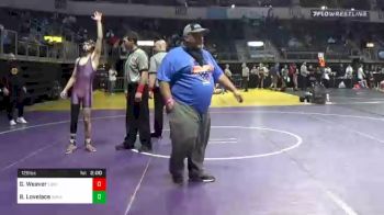 128 lbs Prelims - Garrett Weaver, Lions Wrestling Academy vs Brenden Lovelace, Arkansas Wrestling Academy