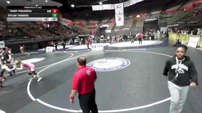 130 lbs Cons. Semis - Ruby Figueroa, Golden Tribe Wrestling vs Dylan Yamada