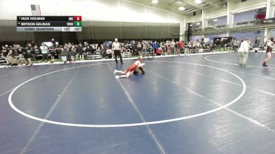 113 lbs Cons. Quarters - Bryson Gelinas, Threestyle Wrestling Of Oklahoma vs Jack Holman, Juab Wrestling Club