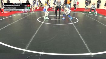 70_B lbs Round Of 64 - Kenneth Swartzell, Mifflin County vs Kolt Zilhaver, Union City