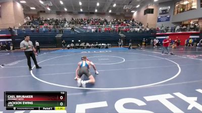 113 lbs Quarterfinal - Cael Brubaker, McKinney Boyd vs Jackson Ewing, Klein