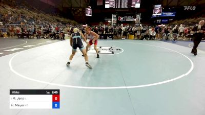 175 lbs Rnd Of 64 - Matthew Jens, IL vs Hugh Meyer, ND