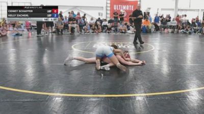 105 lbs Rr Rnd 3 - Cidney Schaffer, Lady Assassins - GK12E vs Kelly Zacherl, Lady Warriors Wrestling Club - GK12E