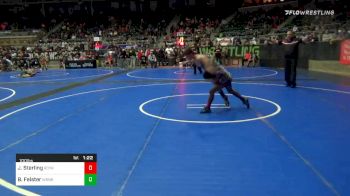 100 lbs Final - Jshawn Sterling, Readyrp National vs Brydon Feister, Warner Elite WC