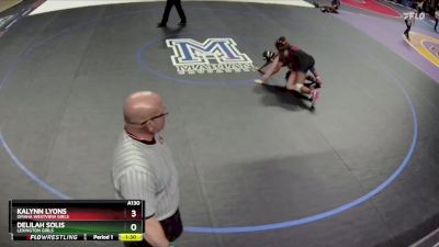 Semifinal - Kalynn Lyons, Omaha Westview Girls vs Delilah Solis, Lexington Girls