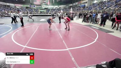 130 lbs Quarterfinal - Eli Bency, Colorado Outlaws vs Dennis Campos, Severance MS