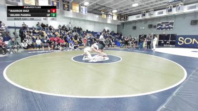 190 lbs Cons. Round 3 - Madison Diaz, San Clemente vs Selieni Paseka, Poly/Long Beach