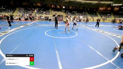 112 lbs Quarterfinal - Brooklyn Church, Wagoner Takedown Club vs Silas Covington, Blue T Carver