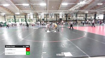 197 lbs Quarterfinal - Justin Griffith, Drexel (DRXL) - UNATT vs Hunter Adams, App State