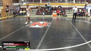 141 lbs 1st Place Match - Cesar Avelar, Clackamas Community College vs Jacob Finlinson, Snow