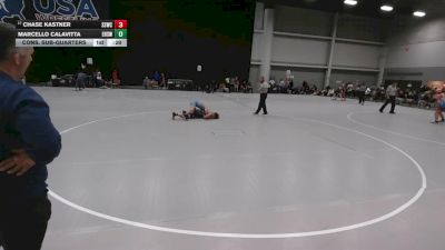 132 lbs Cons. Sub-quarters - Chase Kastner, South Side Wrestling Club vs Marcello Calavitta, Esperanza High School Wrestling
