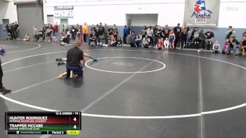 74 lbs Semifinal - Trapper McCabe, Kodiak Wrestling Club vs Hunter Rodriguez, Interior Grappling Academy