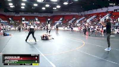 125 lbs Semifinal - Jackson Blum, Michigan Grappler RTC vs Jake Crapps, Roundtree WA