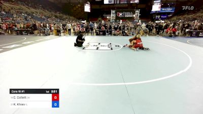 120 lbs Cons 16 #1 - Colt Collett, OK vs Kalani Khiev, IL