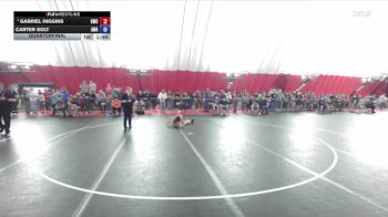100 lbs Quarterfinal - Gabriel Higgins, Kaukauna Wrestling Club vs Carter Solt, Askren Wrestling Academy