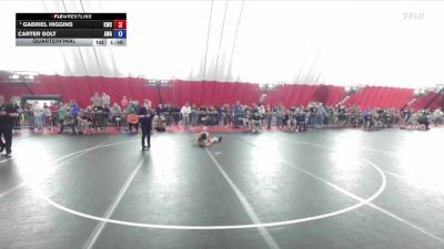 100 lbs Quarterfinal - Gabriel Higgins, Kaukauna Wrestling Club vs Carter Solt, Askren Wrestling Academy