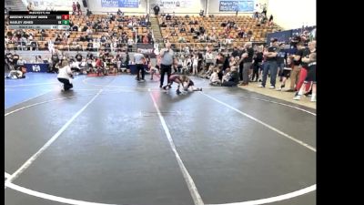 55 lbs Cons. Round 2 - Destiny Victory Wren, Bomber Wrestling Club vs Hadley Jones, Rising Kingz