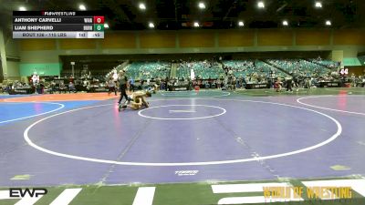 115 lbs Consi Of 16 #1 - Anthony Carvelli, Waianae Searider vs Liam Shepherd, Burns Oregon