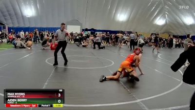 88 lbs Round 5 (8 Team) - Aiden Berry, FORGE vs Max Myers, Warrior RTC