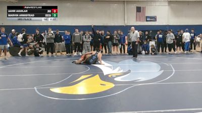 133 lbs 3rd Place - Jahir Aguilar, Johnson & Wales (RI) vs Marvin Armistead, Coast Guard